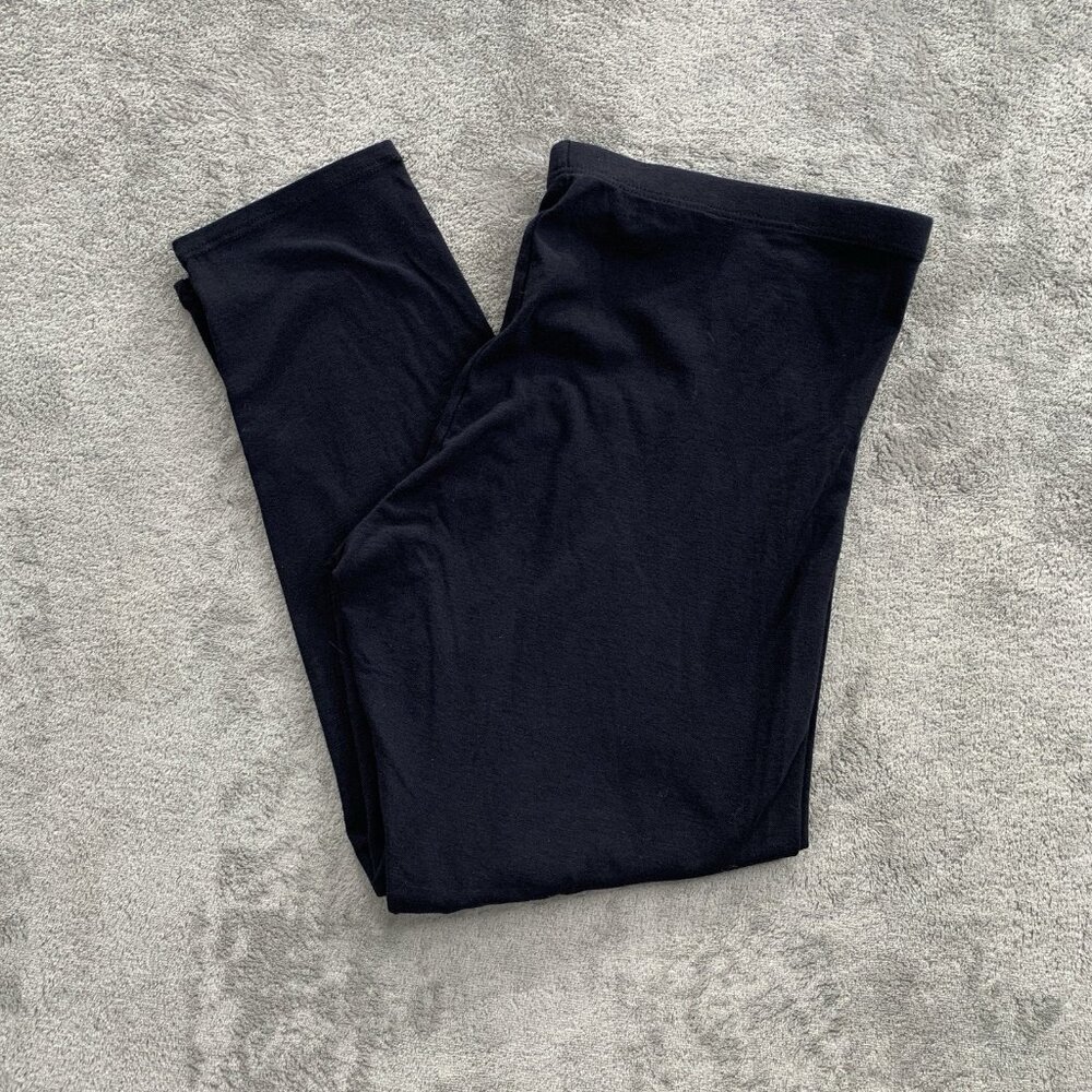 Eileen Fisher Ankle Leggings Women Small Crop Stretch Black Lightweight Casual